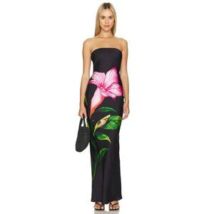ROCOCO SAND Bryn Maxi Tube Strapless Dress in Black XLarge New Womens Maxi Gown